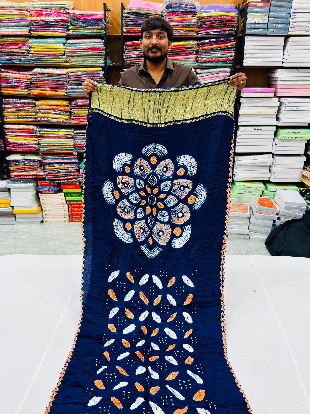 PURE MODAL SILK BHANDEJ