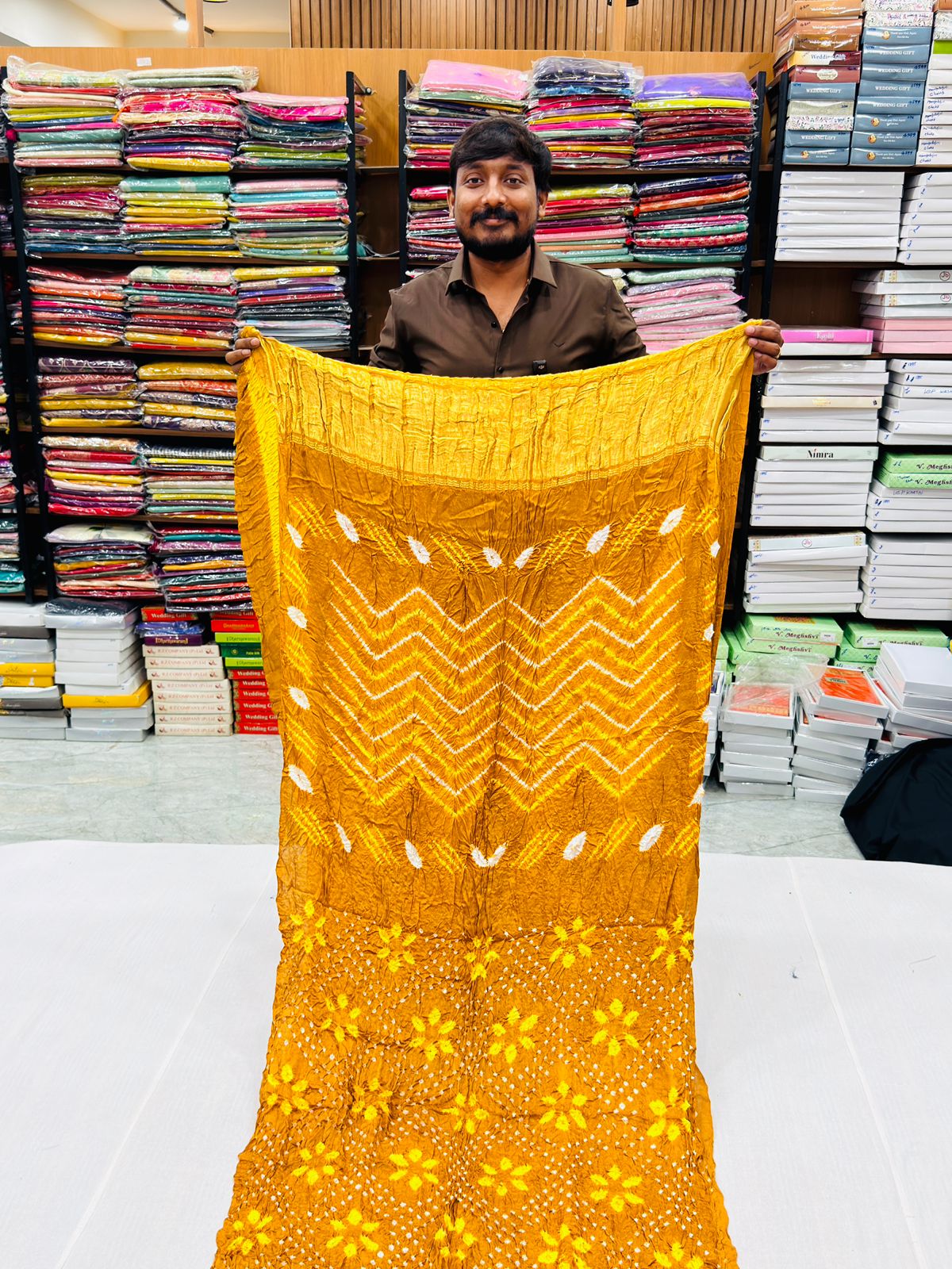 PURE MODAL SILK BHANDEJ