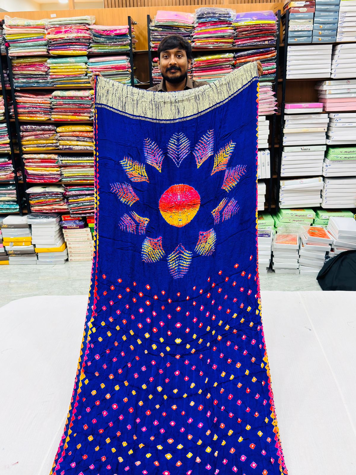 PURE MODAL SILK BHANDEJ