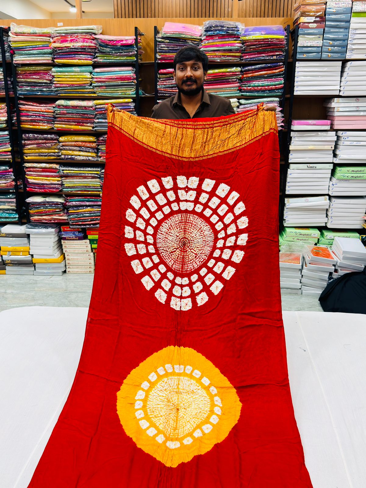 PURE MODAL SILK BHANDEJ