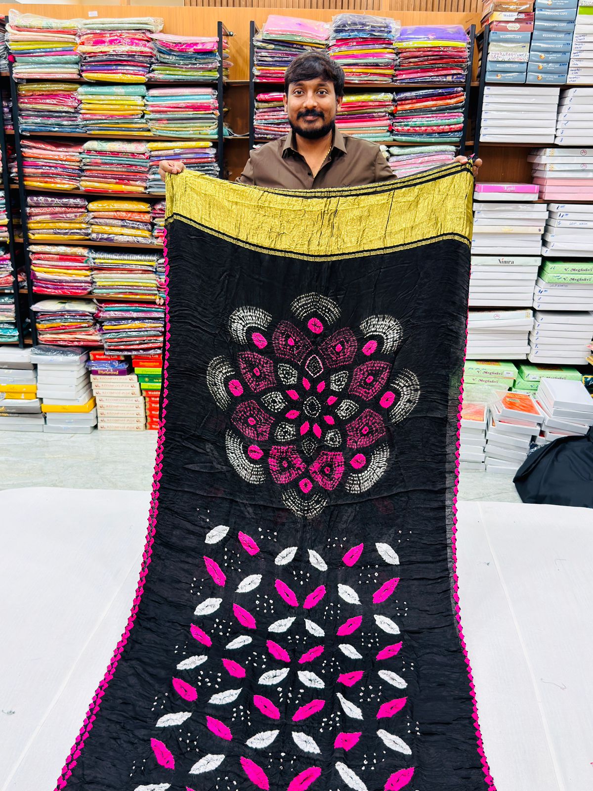 PURE MODAL SILK BHANDEJ