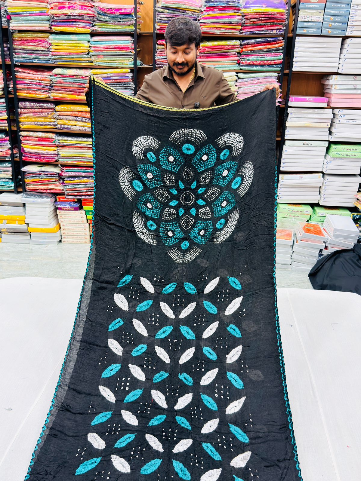 PURE MODAL SILK BHANDEJ