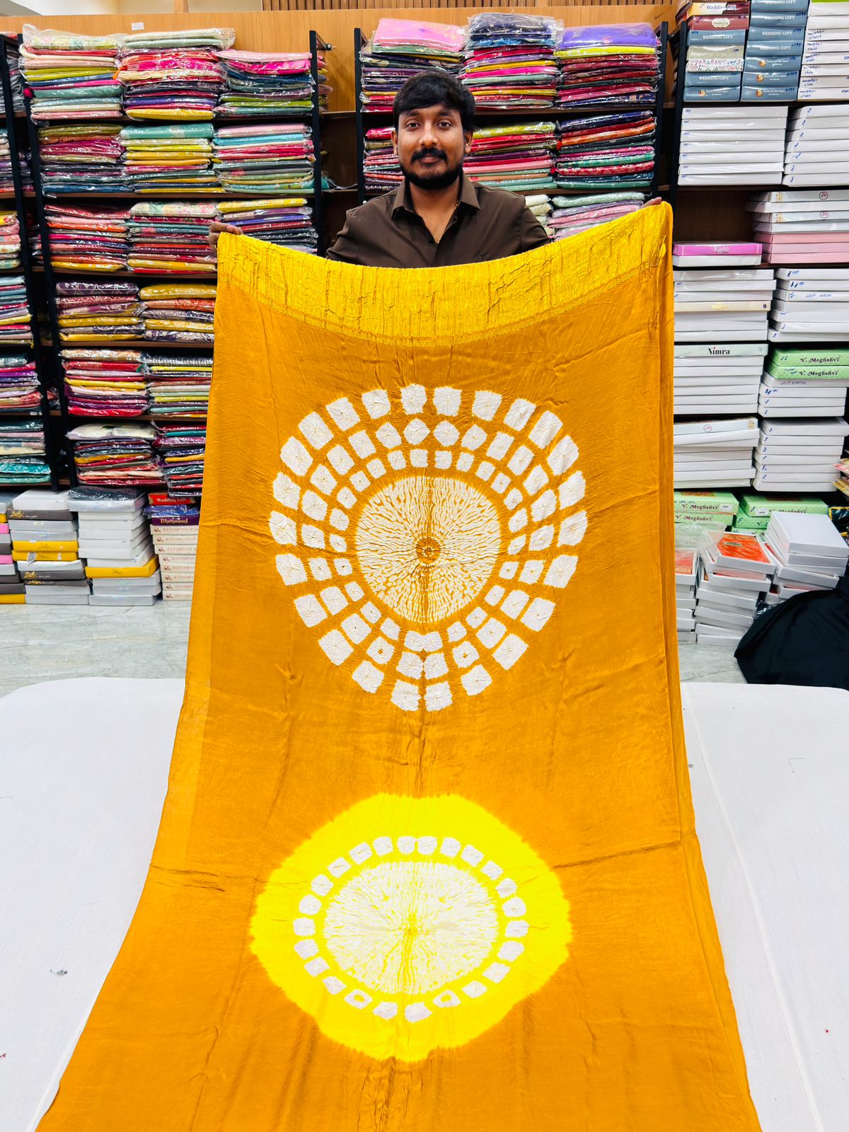 PURE MODAL SILK BHANDEJ