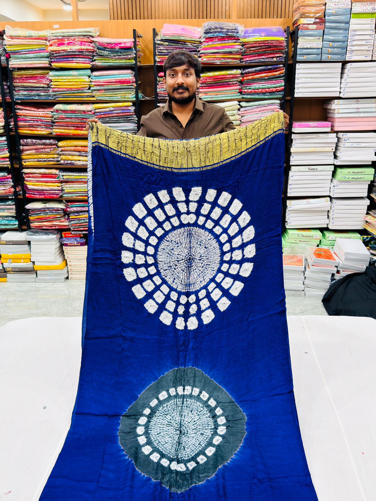 PURE MODAL SILK BHANDEJ