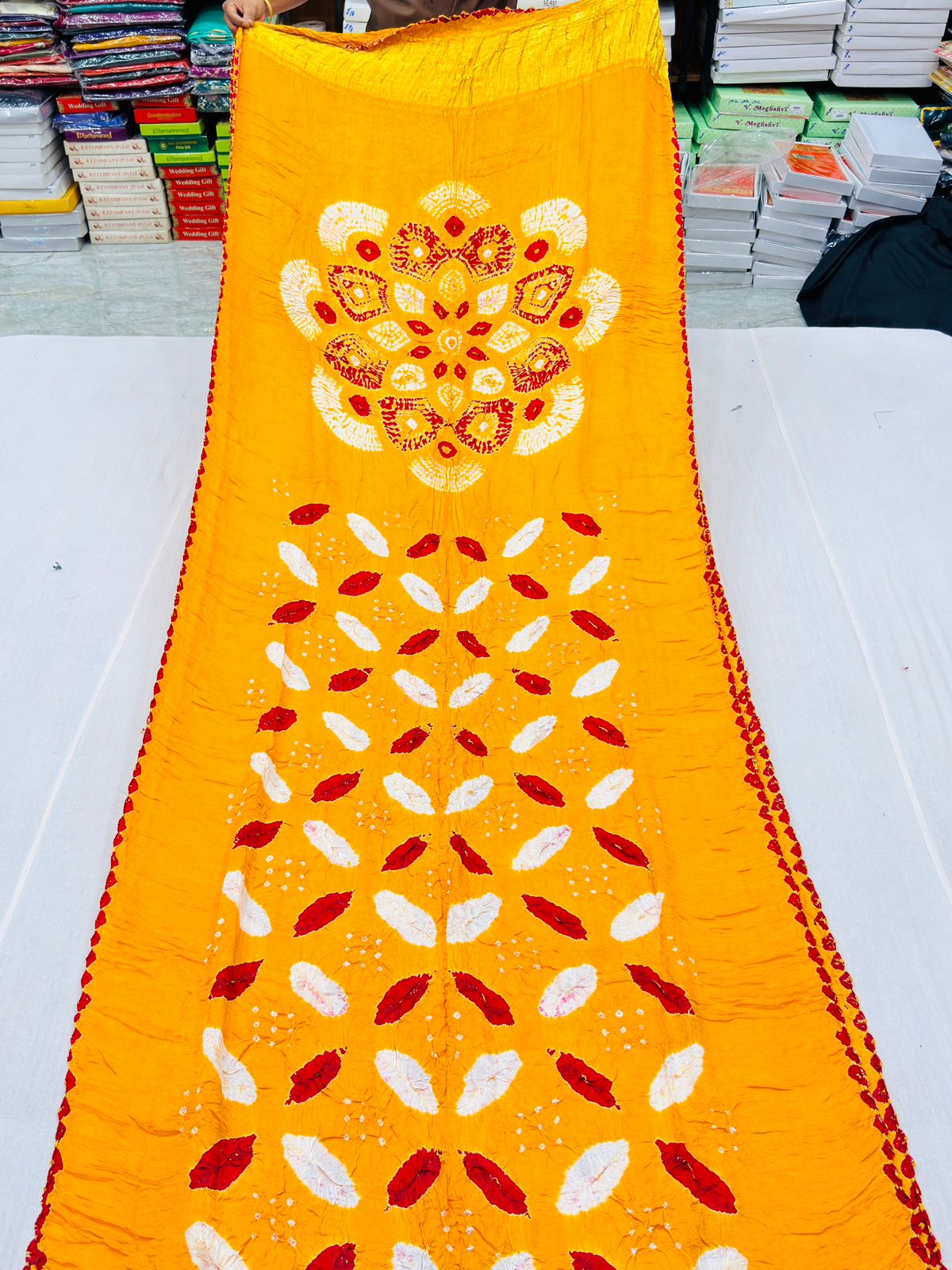 PURE MODAL SILK BHANDEJ