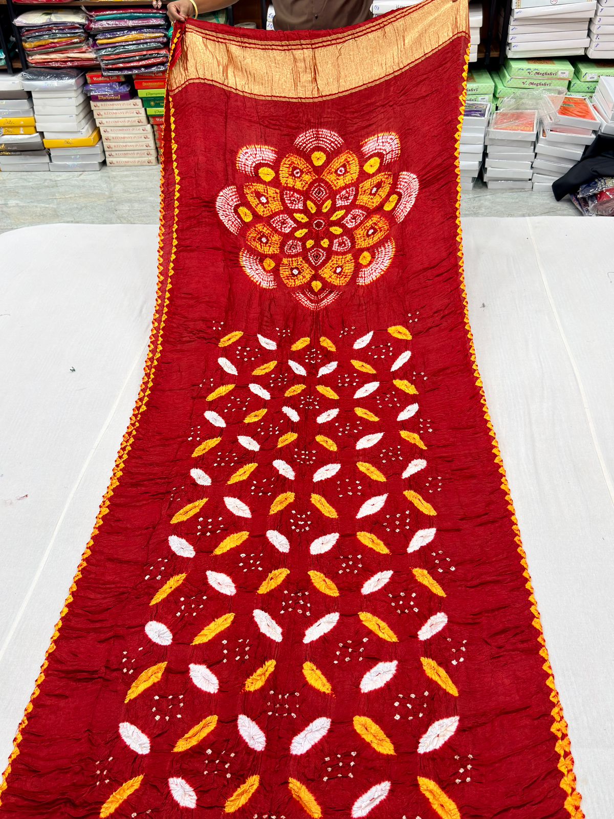 PURE MODAL SILK BHANDEJ