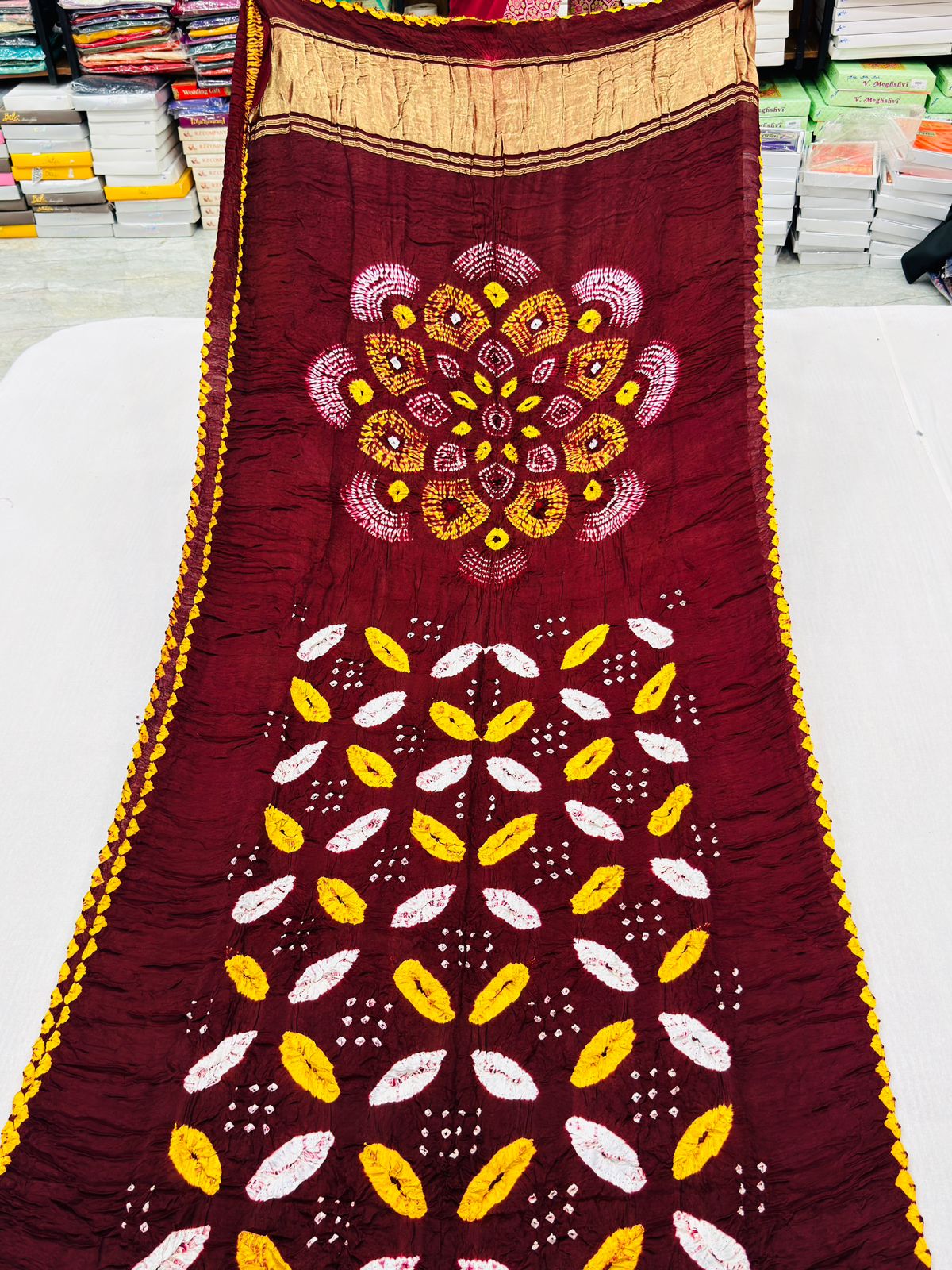 PURE MODAL SILK BHANDEJ
