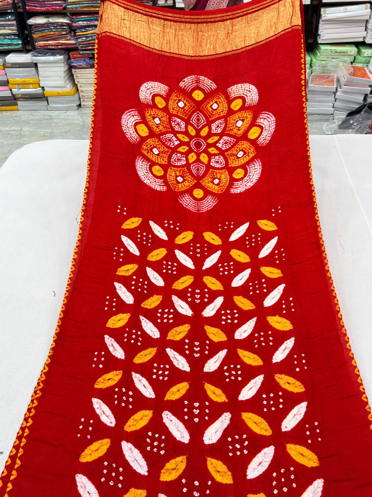 PURE MODAL SILK BHANDEJ