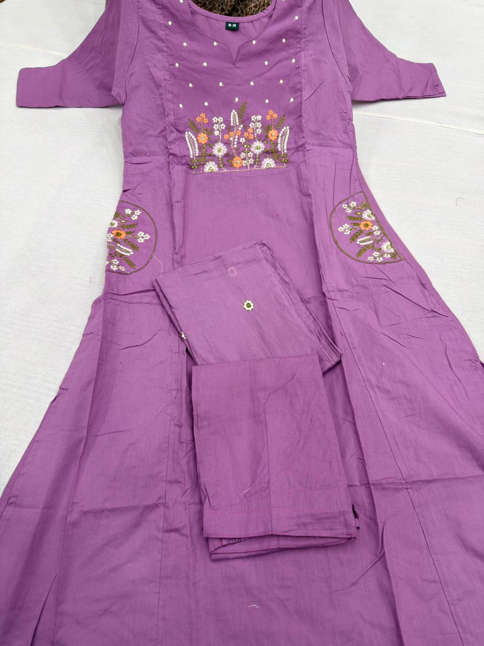 EMBROIDERY 3PC COTTON