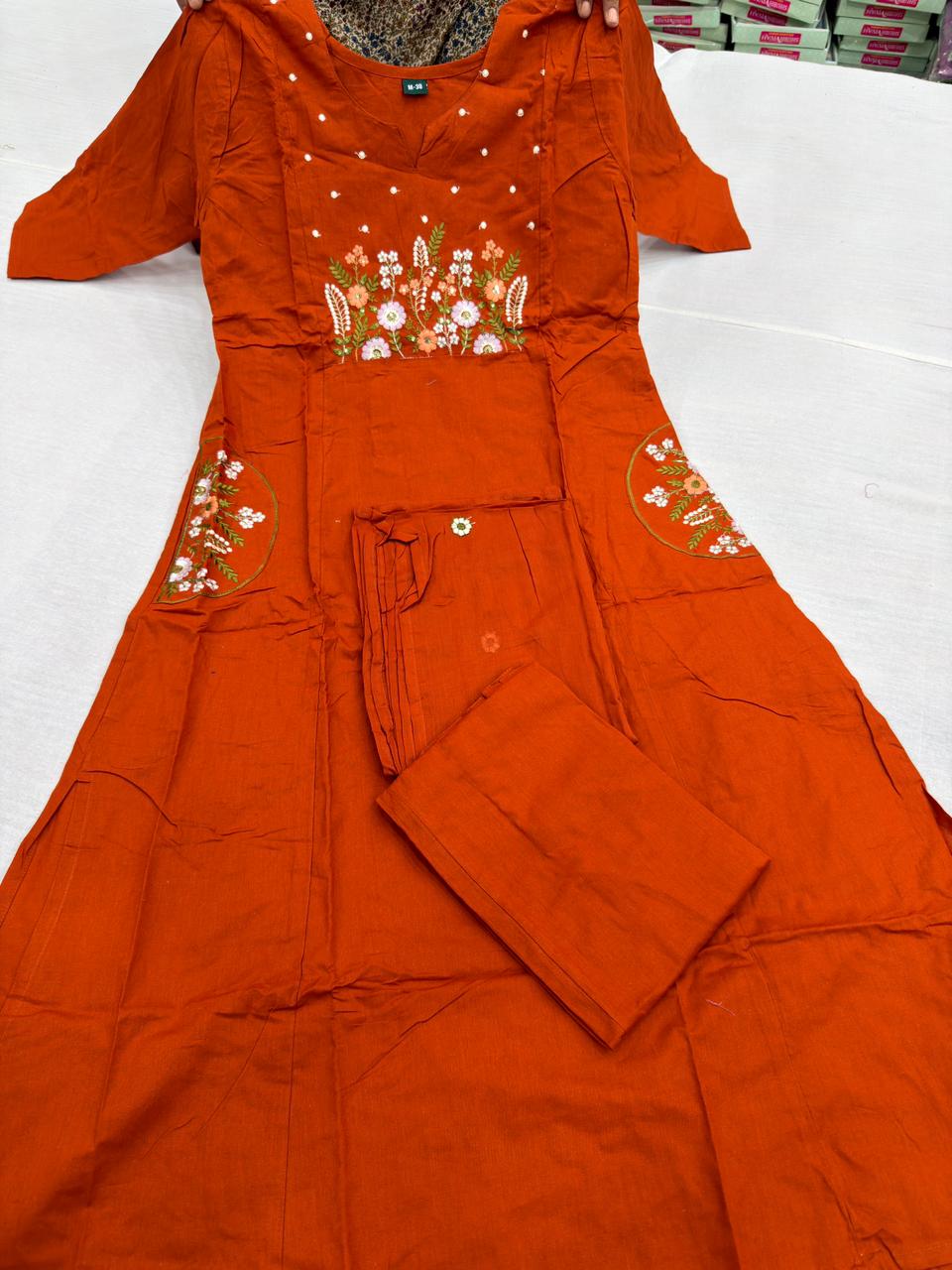 EMBROIDERY 3PC COTTON