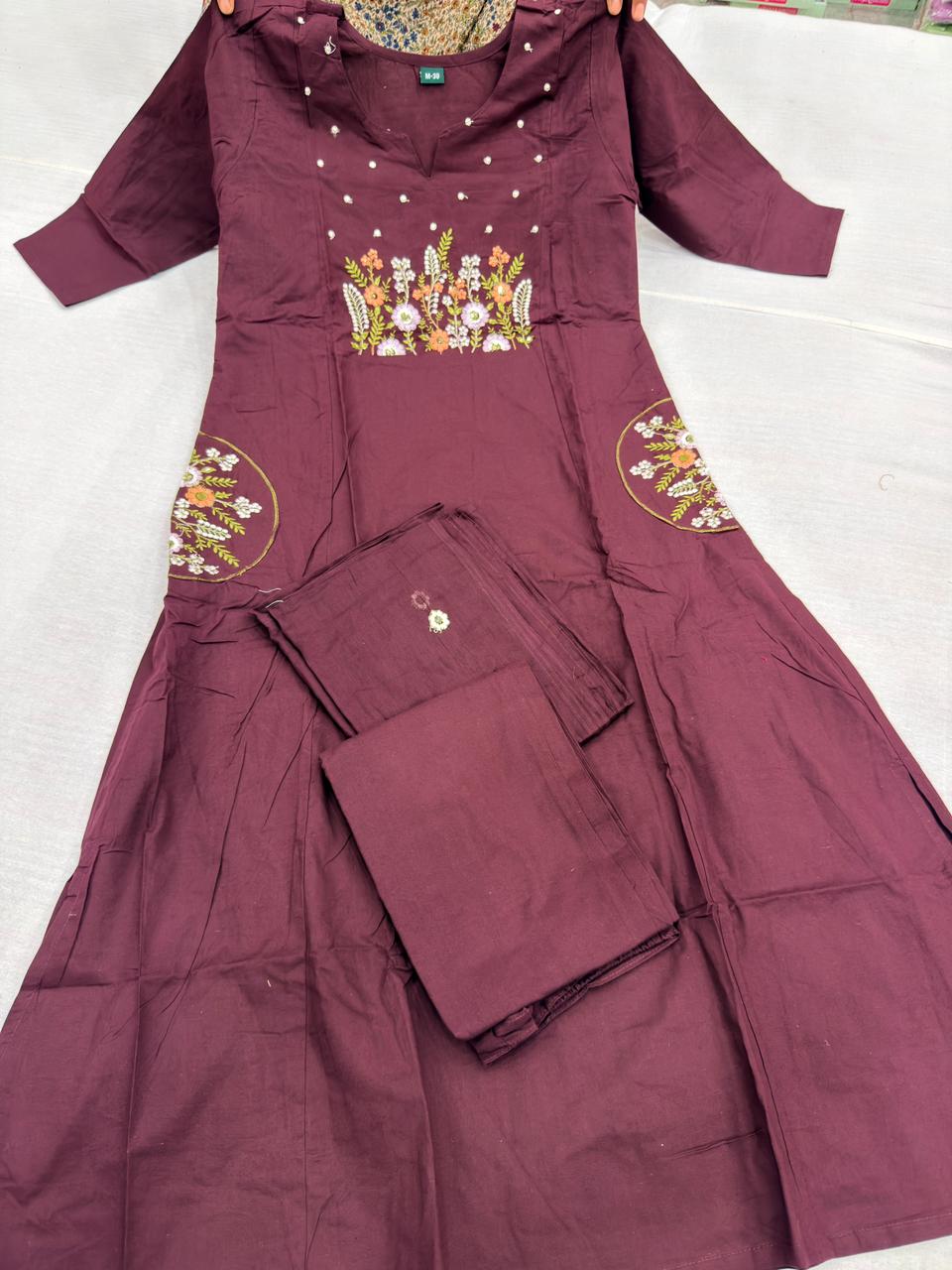 EMBROIDERY 3PC COTTON