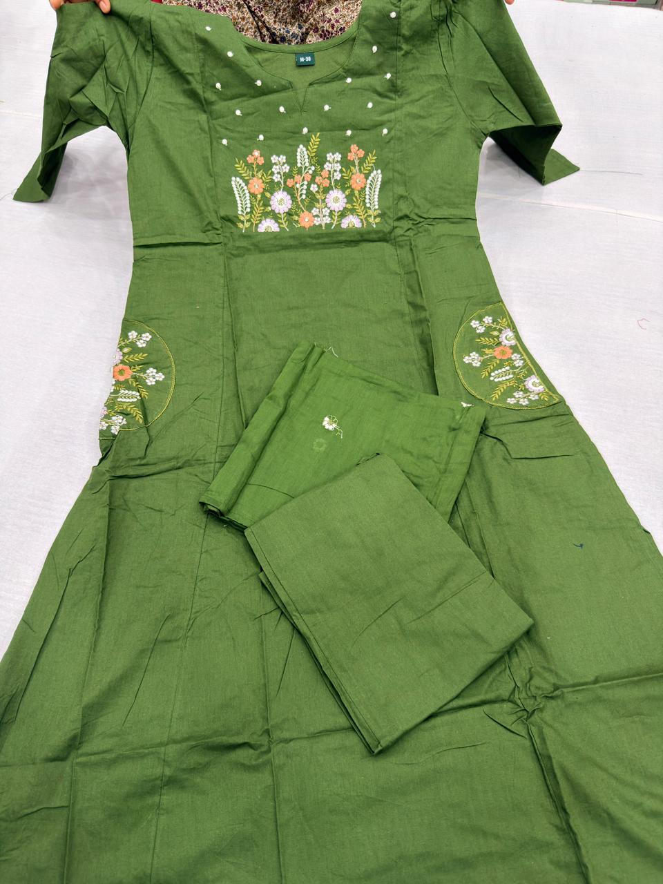EMBROIDERY 3PC COTTON