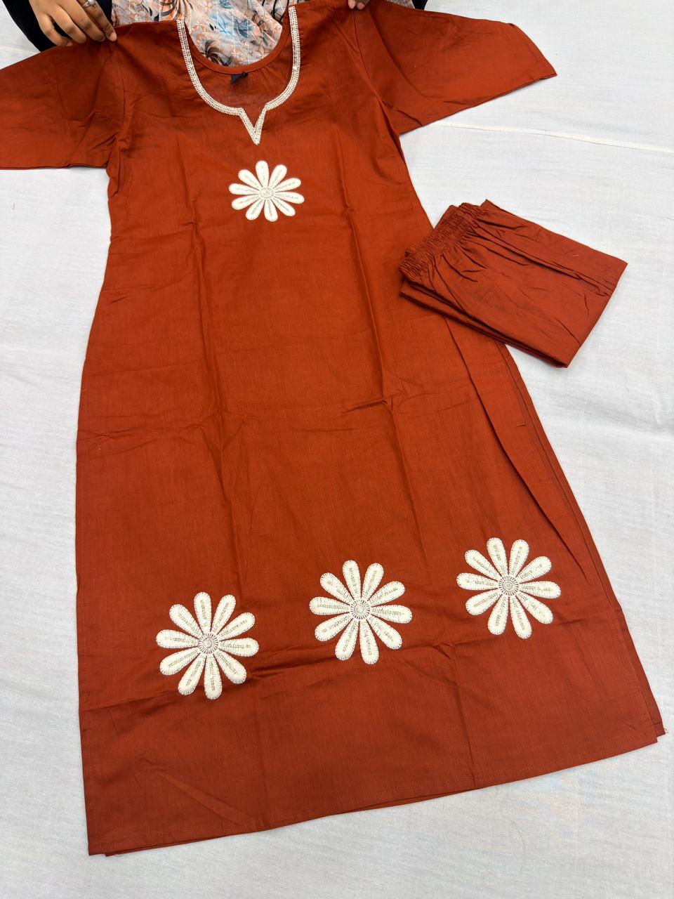 COTTON SUN FLOWER 2PC