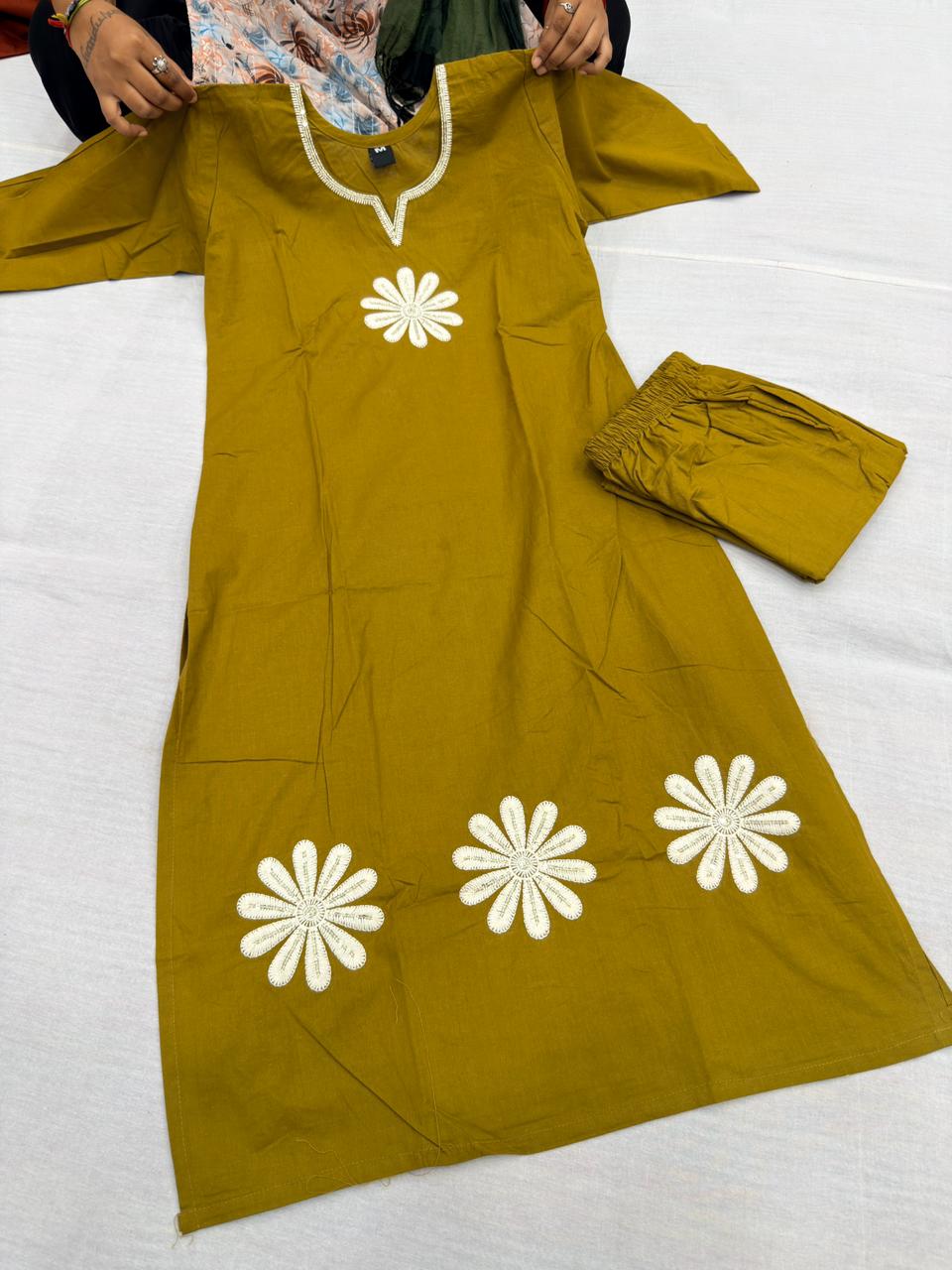 COTTON SUN FLOWER 2PC