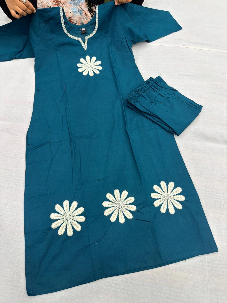 COTTON SUN FLOWER 2PC