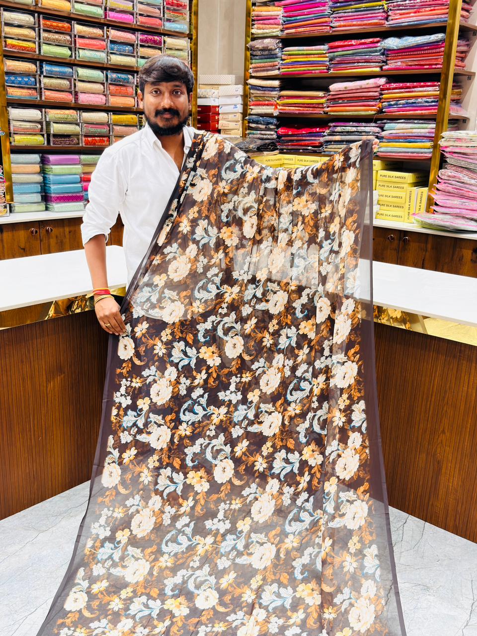 DESIGNER  FLORAL GEORGETTE