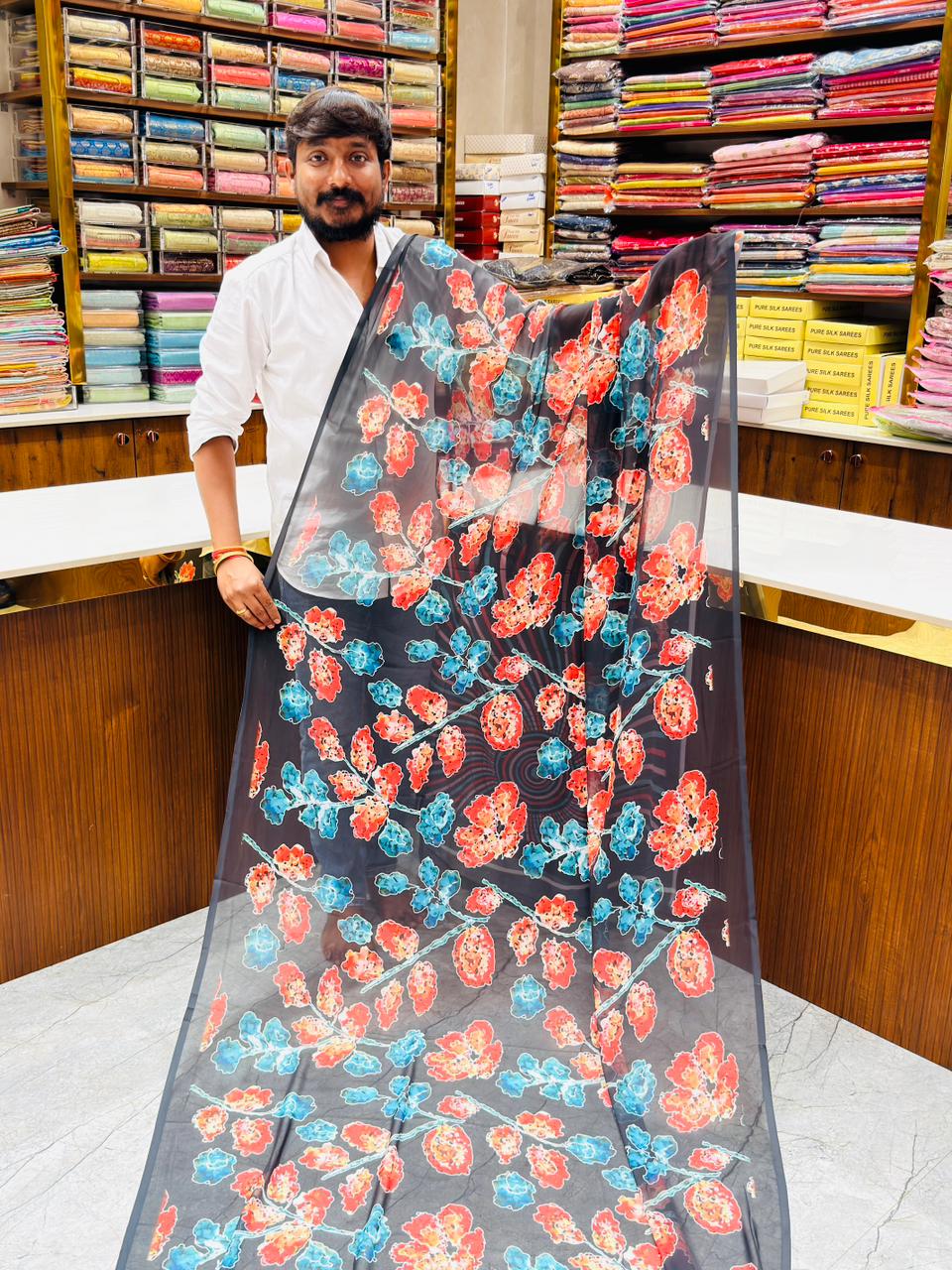 DESIGNER  FLORAL GEORGETTE