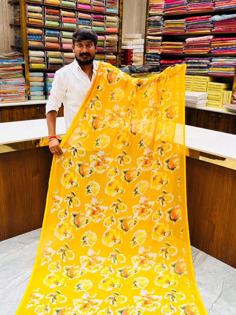 DESIGNER  FLORAL GEORGETTE