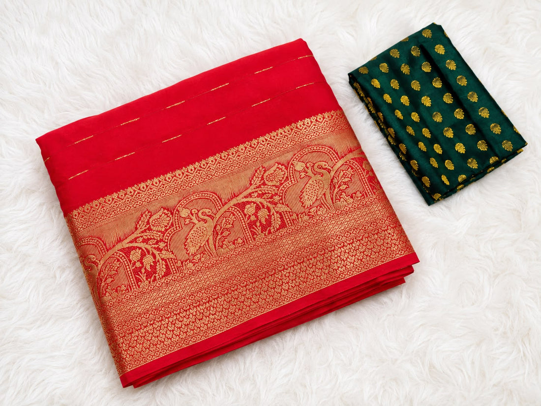 BANARASI RED GEORGETTE