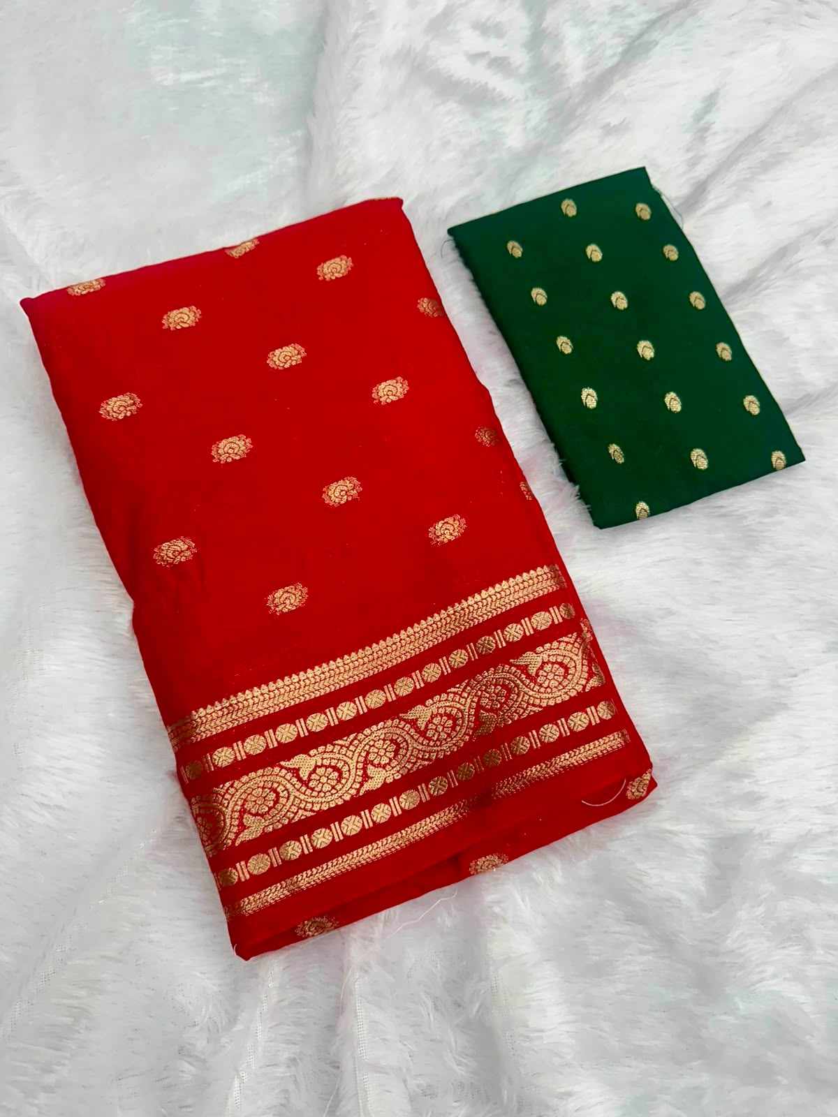 RED GEORGETTE