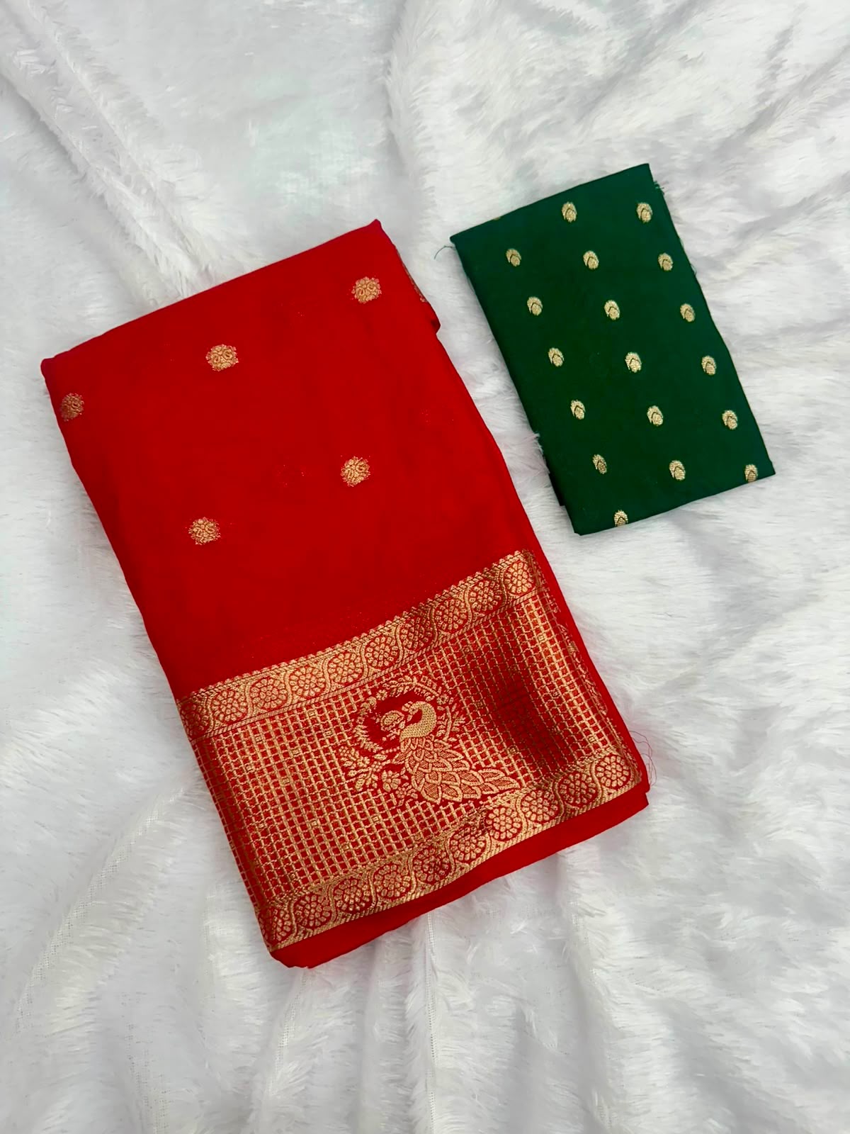 RED GEORGETTE