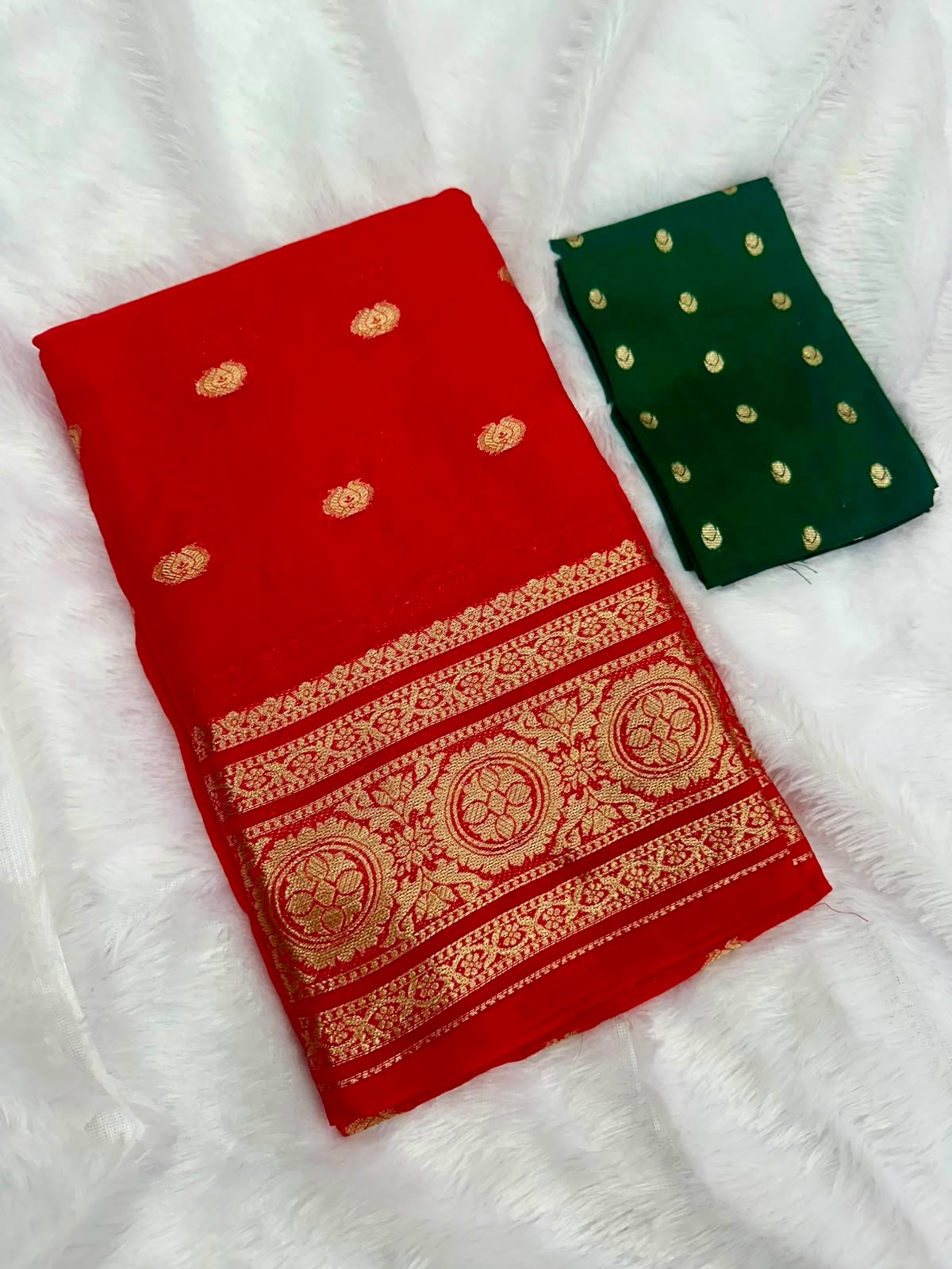 RED GEORGETTE