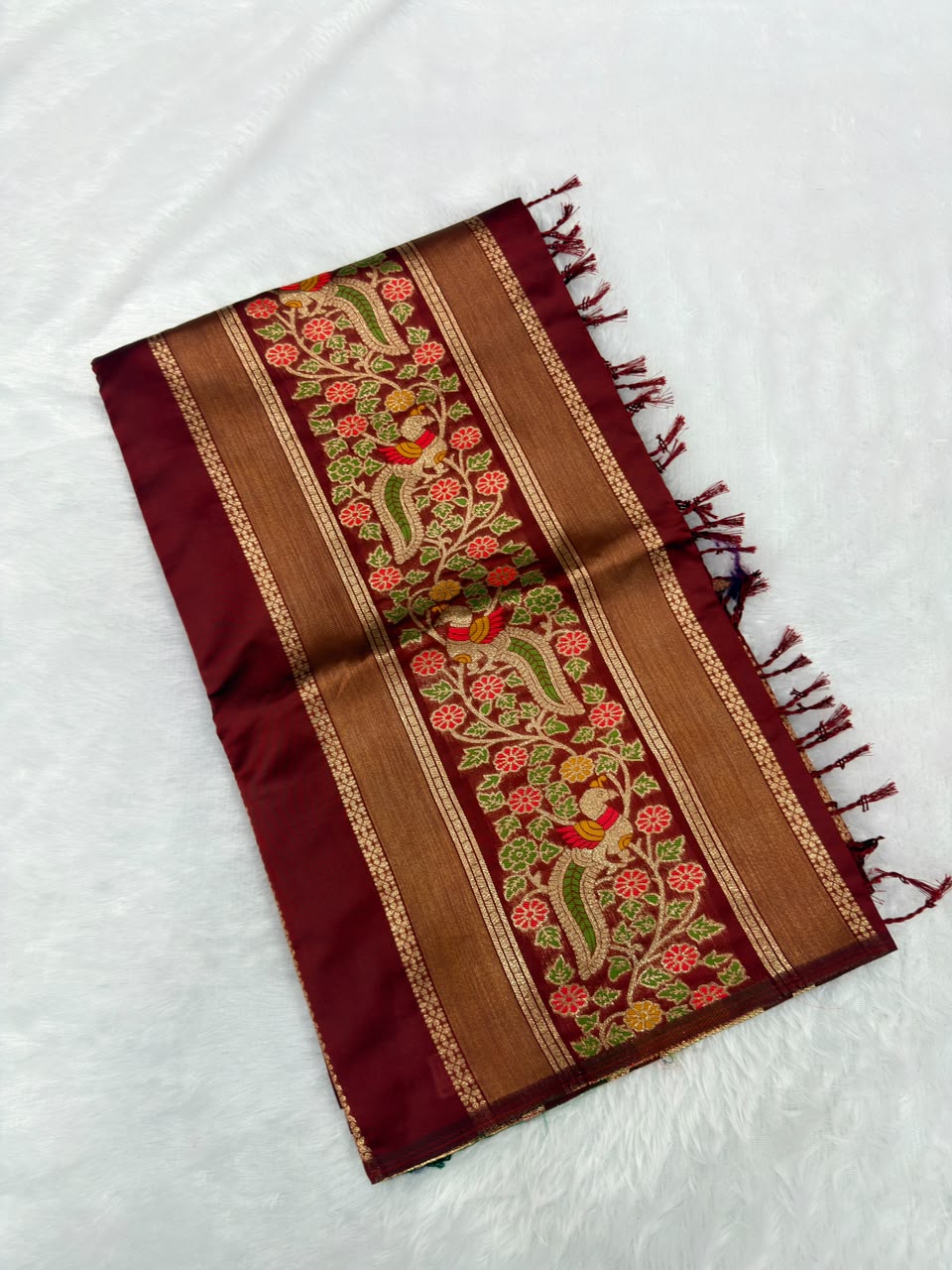 MEENAKARI SEMI PATTU SILK-1
