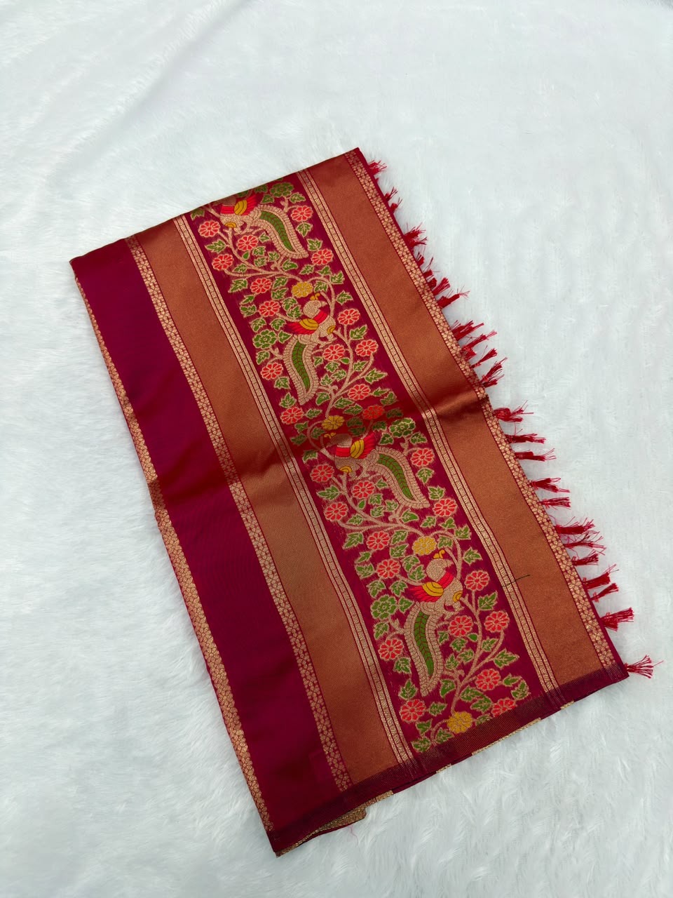 MEENAKARI SEMI PATTU SILK-1