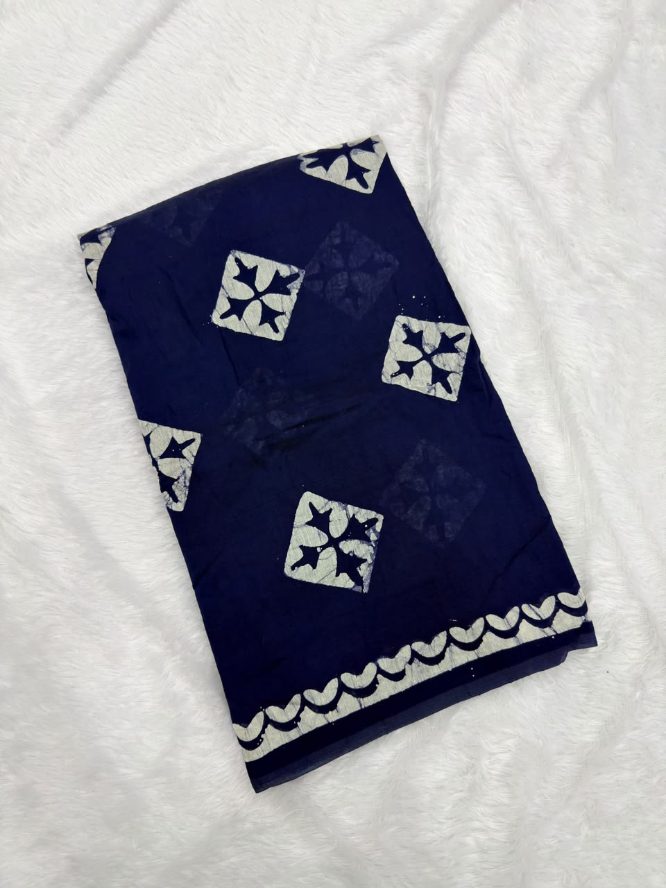 MUL CHANDERI HANDBLOCKED COTTON