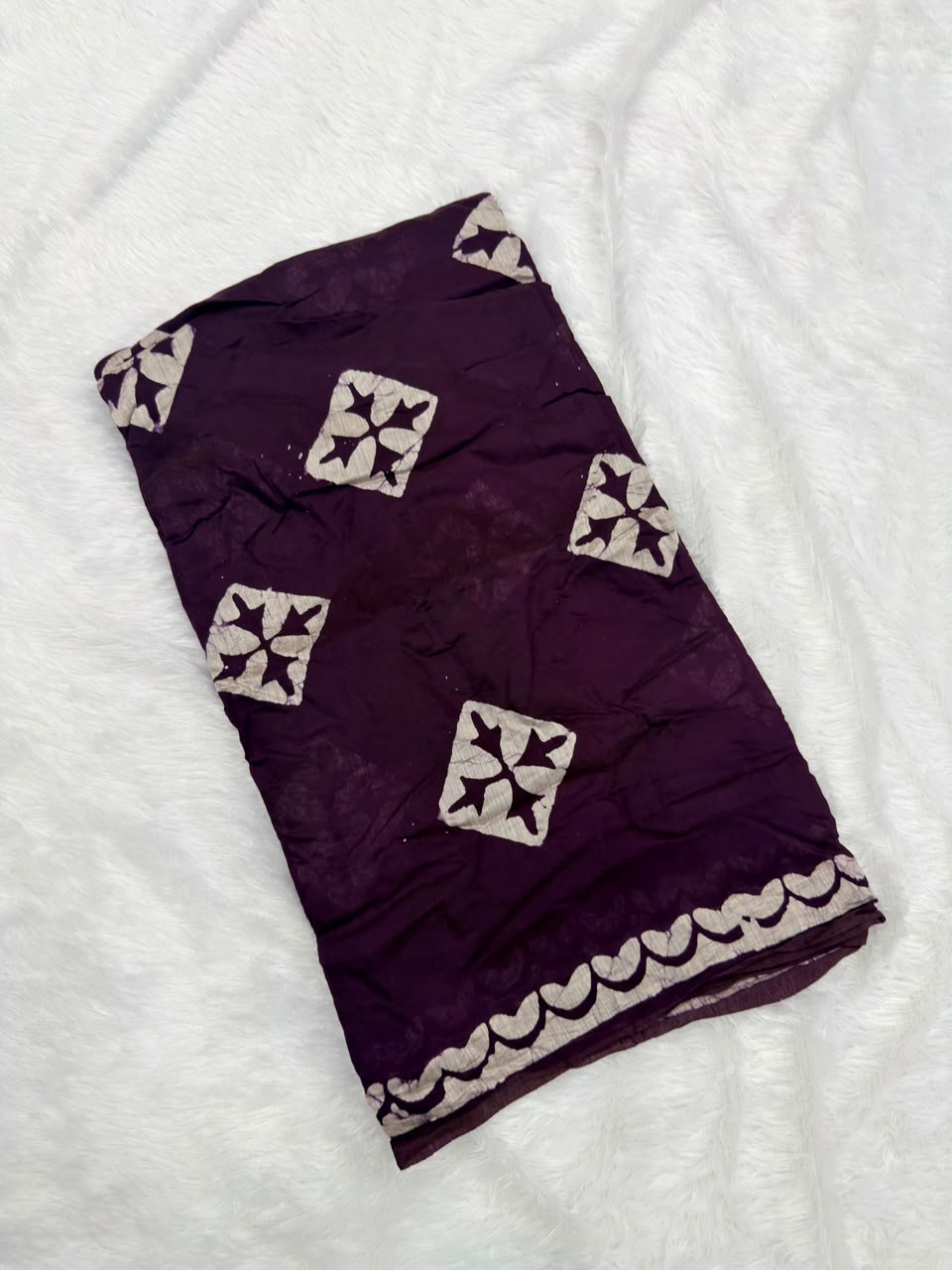 MUL CHANDERI HANDBLOCKED COTTON