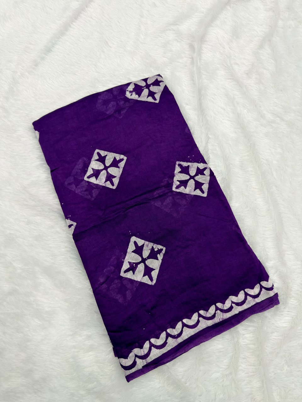 MUL CHANDERI HANDBLOCKED COTTON