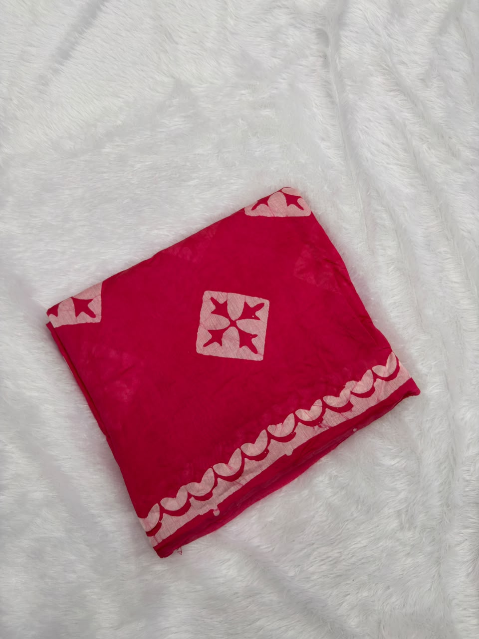 MUL CHANDERI HANDBLOCKED COTTON