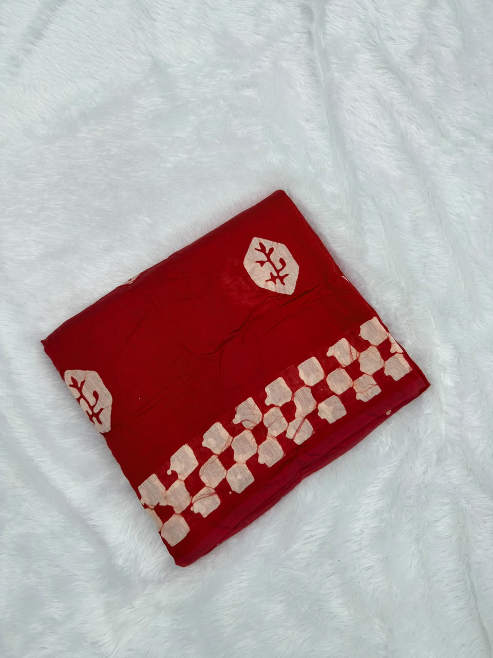 MUL CHANDERI HANDBLOCKED COTTON