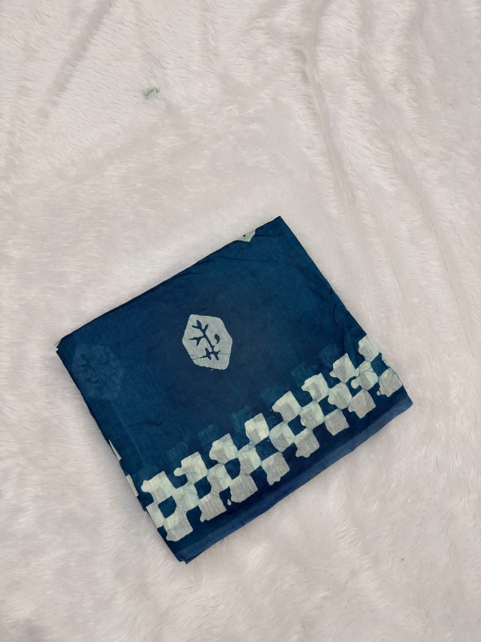 MUL CHANDERI HANDBLOCKED COTTON