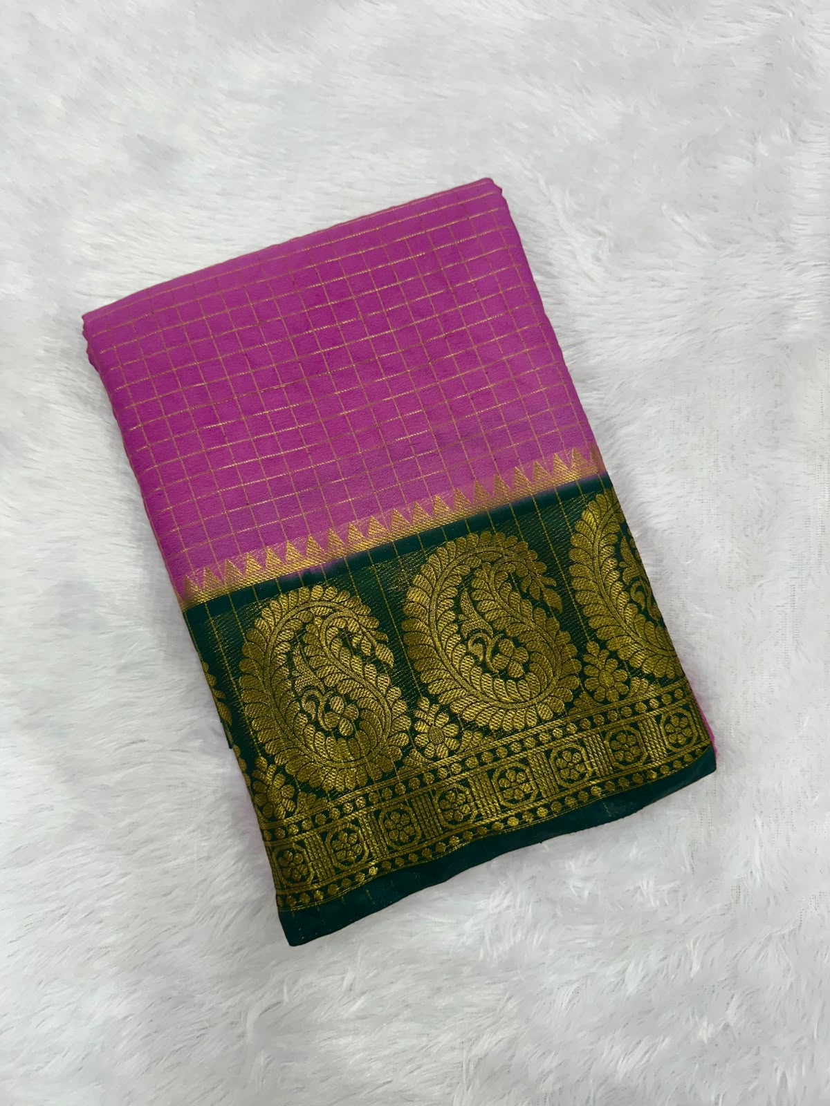 MYSORU CREPE SILK MANGO BORDER