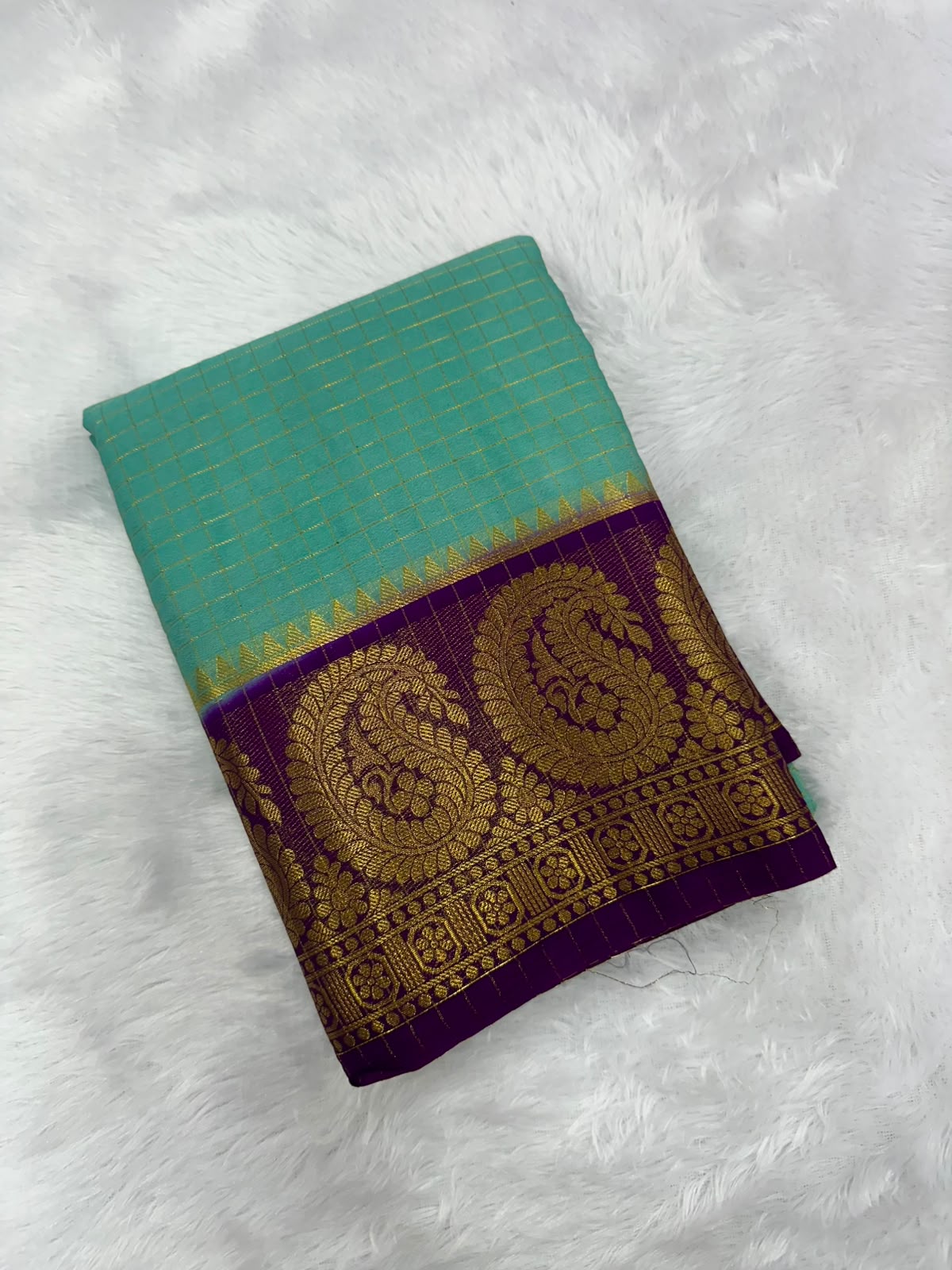 MYSORU CREPE SILK MANGO BORDER