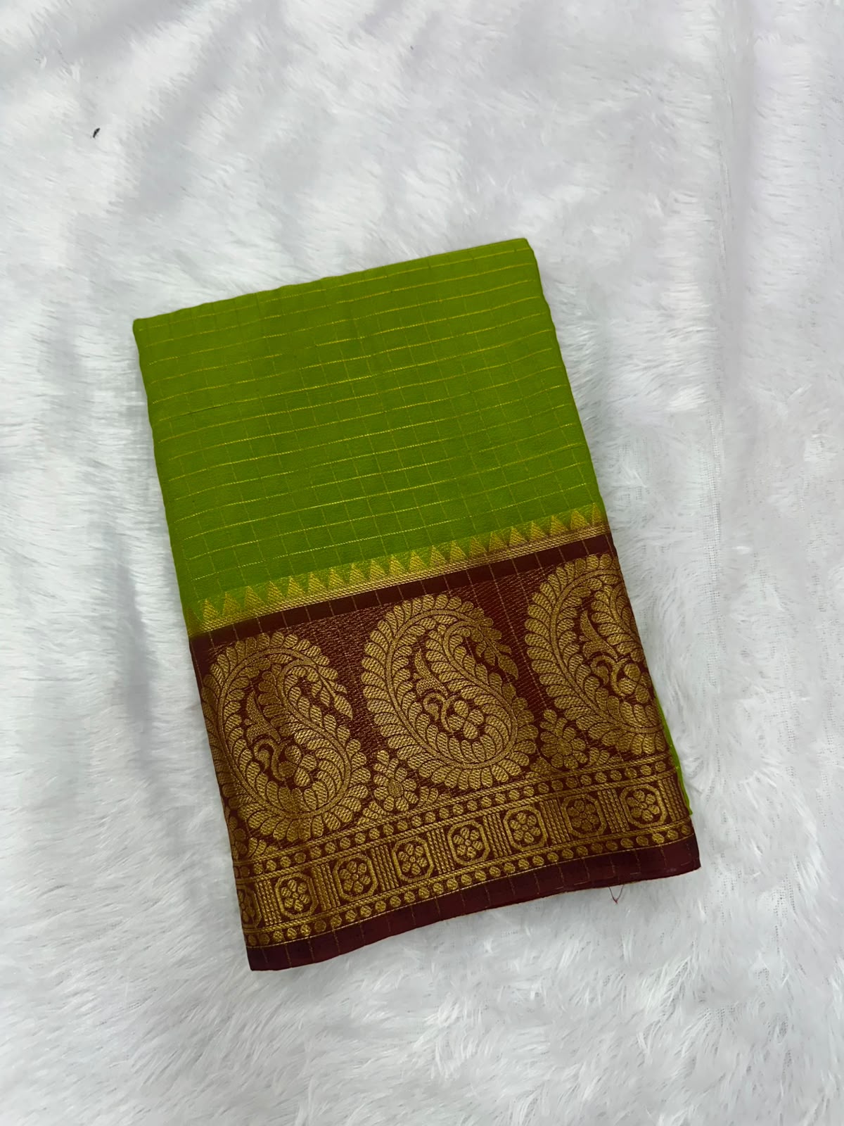 MYSORU CREPE SILK MANGO BORDER