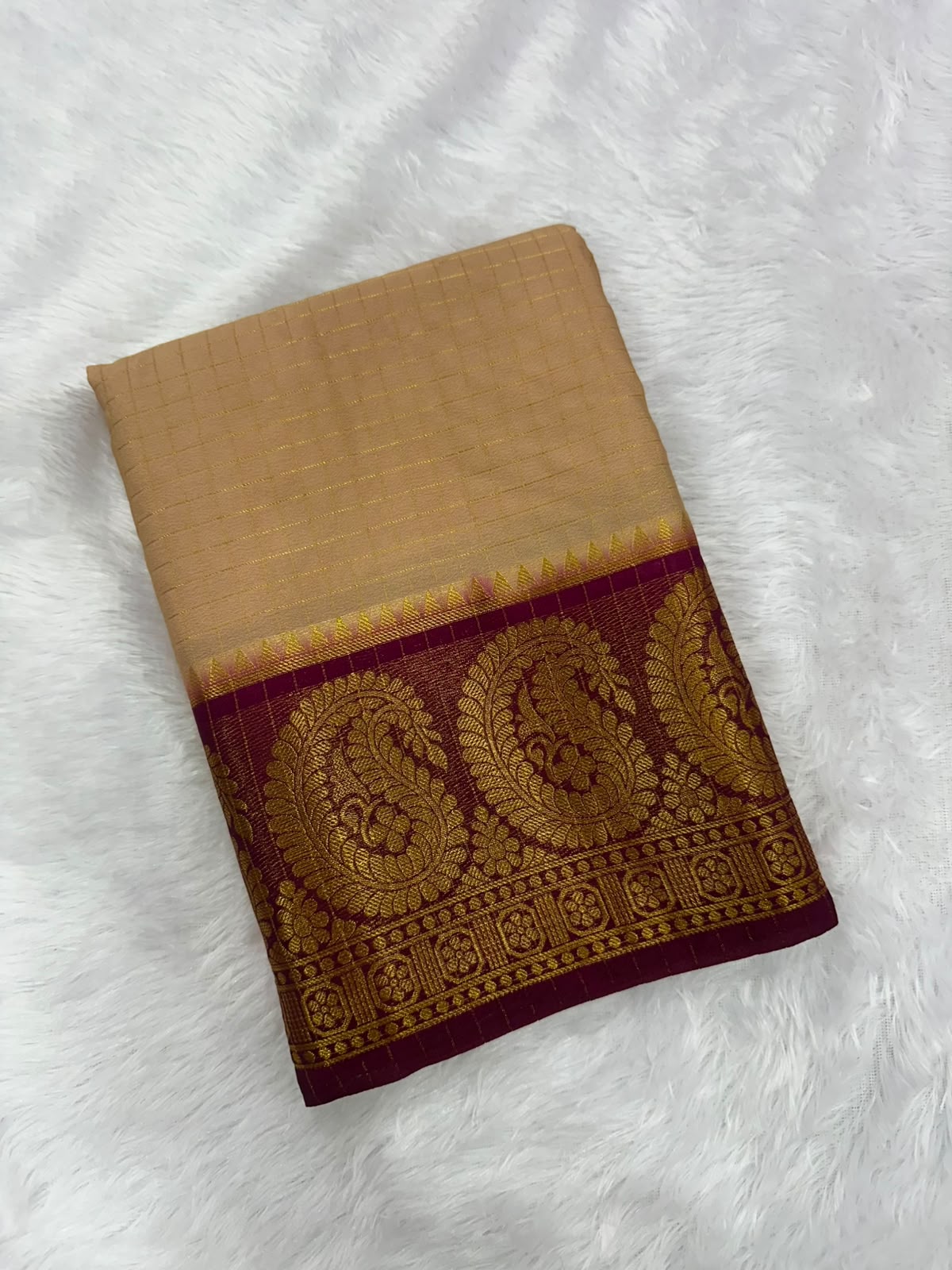 MYSORU CREPE SILK MANGO BORDER