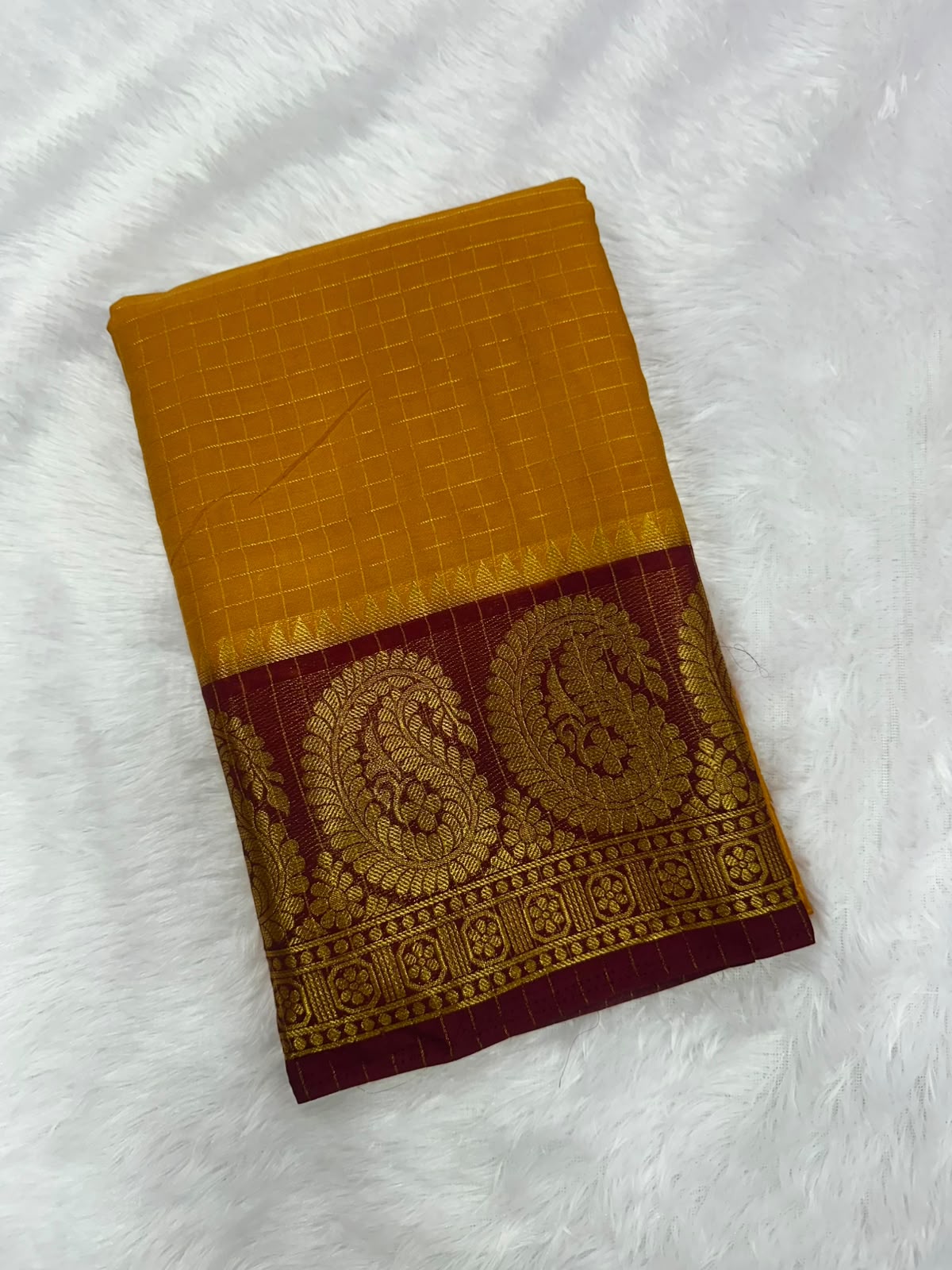 MYSORU CREPE SILK MANGO BORDER