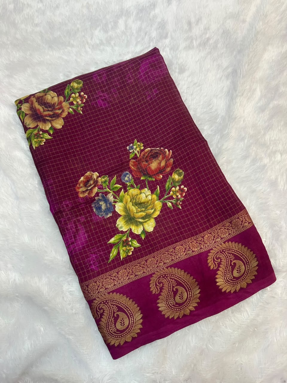 VINTAGE FLORAL GEORGETTE