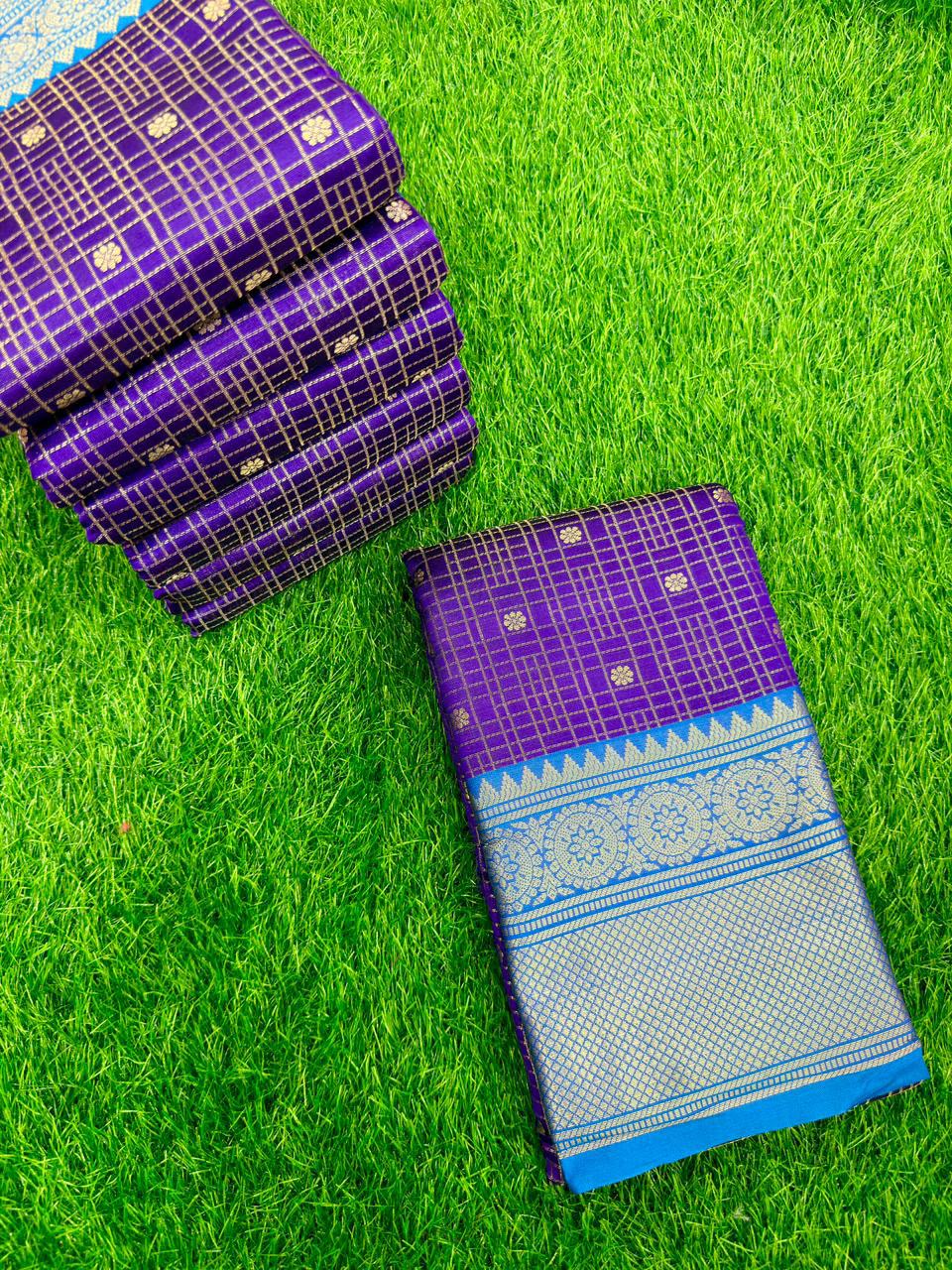 SEMI KANCHI VINTAGE CHECKS