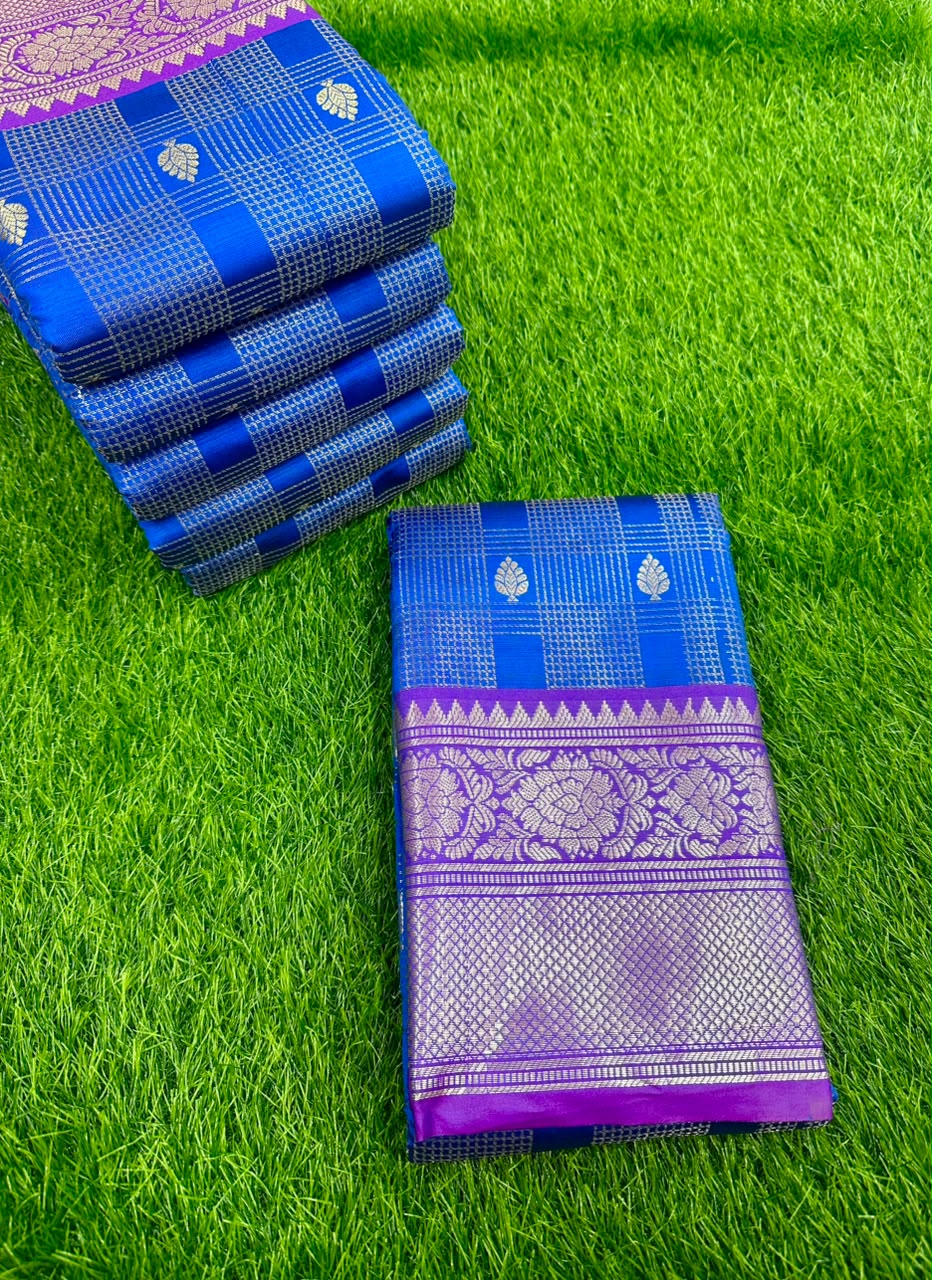 SEMI KANCHI VINTAGE CHECKS