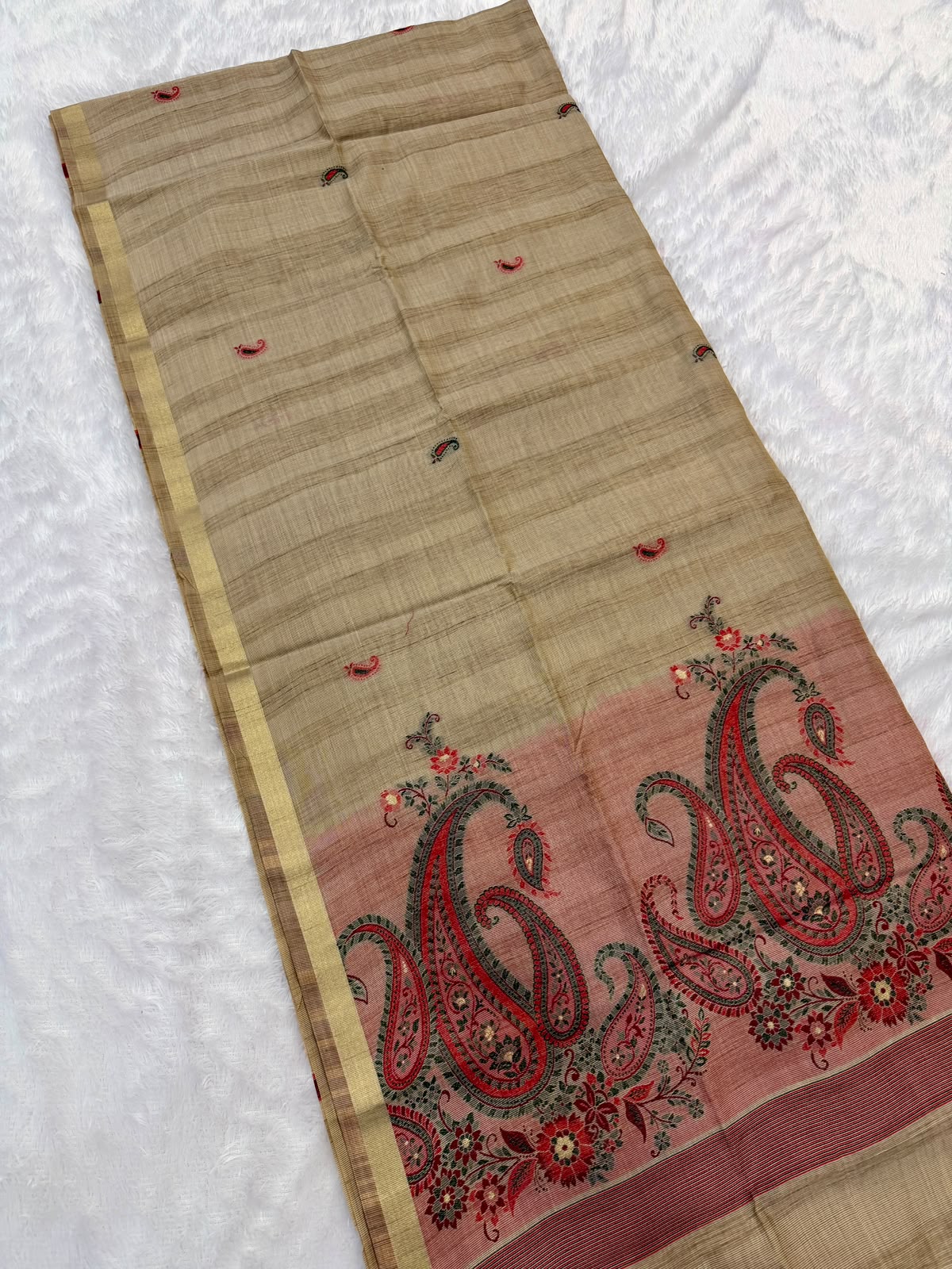KASHMIRI JAMDANI CHANDERI
