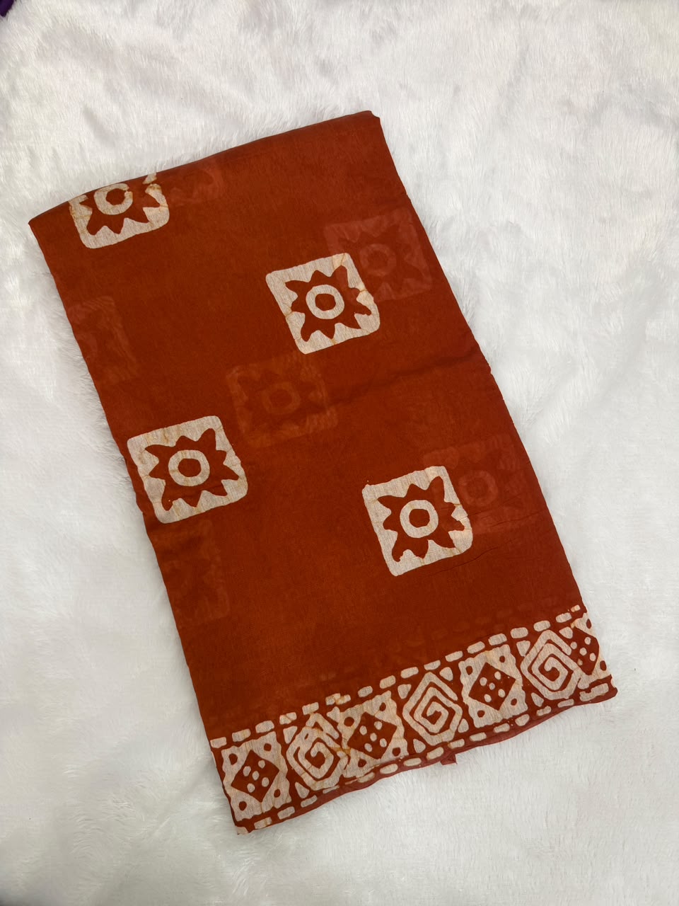 MUL CHANDERI HANDBLOCKED COTTON