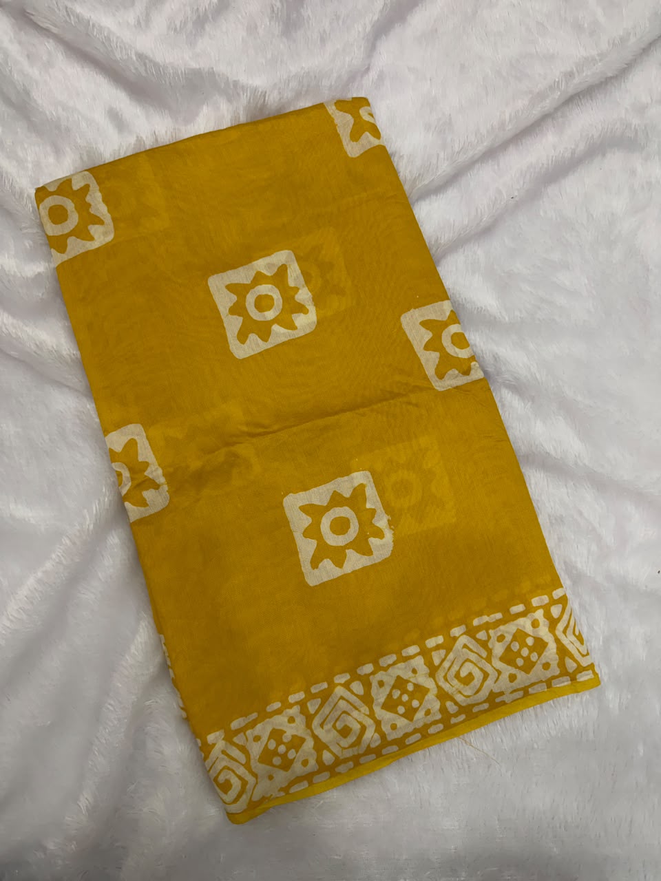 MUL CHANDERI HANDBLOCKED COTTON
