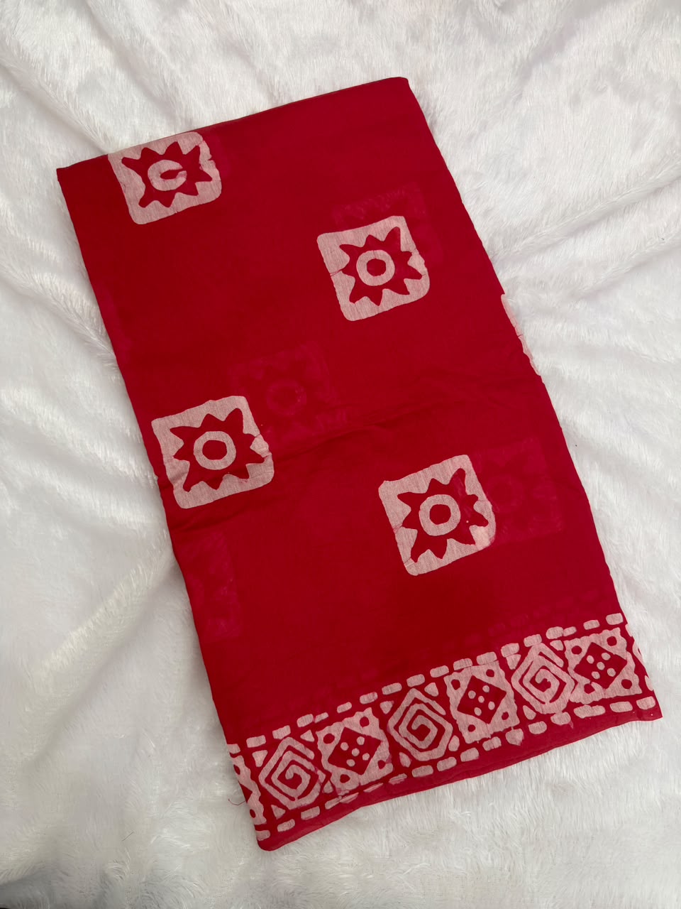 MUL CHANDERI HANDBLOCKED COTTON